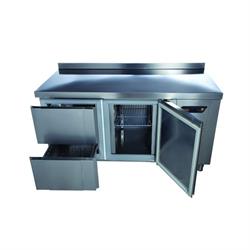 Ndustrio TPS-62-2D Tezgah Tip 2 Kapılı Snack Buzdolabı- 2 Çekmeceli + 1 Kapılı