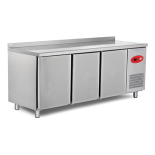 Empero Tezgah Tipi Buzdolabı 3 Kapılı Fanlı Soğutma 200x60x85 cm EMP.200.60.01